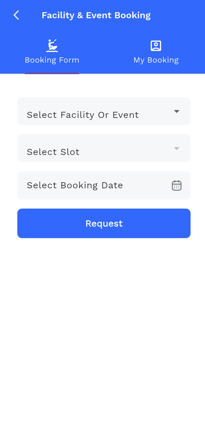 Facility booking in Facil